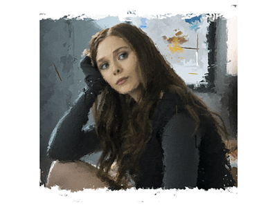 Elizabeth Olsen Portrait art artist artistahuja creator design designer graphic design illustration photoshop portrait design poster color