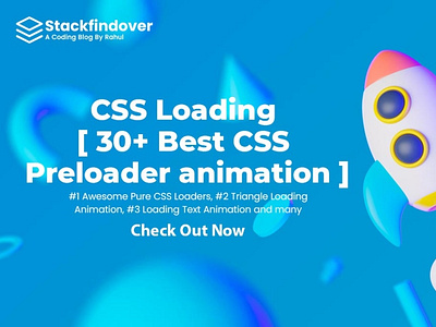Best CSS Preloader animation animation css glowing ui