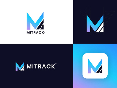 MITRACK branding icon identity illustraion logo mark