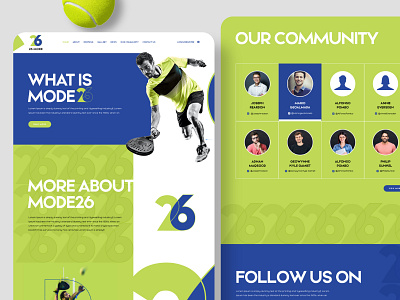 26 MODE Website UI Design