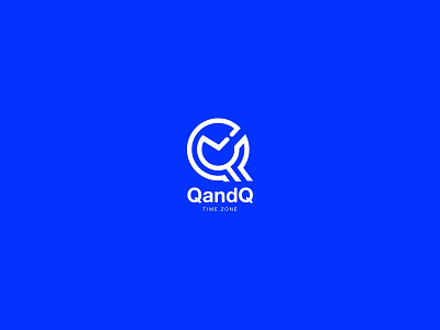 QandQ Logo branding design illustration logo logotype minimal modern time