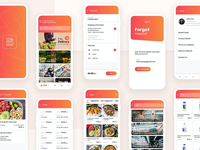 BABIL APP app ui design grocery minimal mobile application modern ui ui design