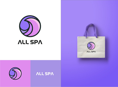 Logo Design - ALL SPA branding design illustration logo logotype minimal modern