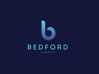 Bedford brand branding fabrics gradient letter b logo logo design logo mark minimal simple