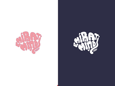 Emirati Mind blue brad brain branding dark funny head horror idea identity light logo logotype mind pink typography