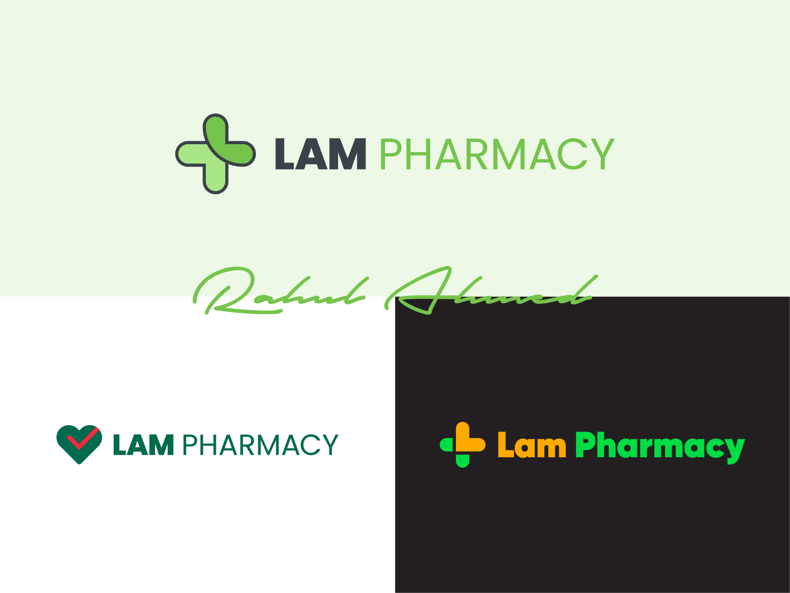 Lam Pharmacy logo concepts. by VectArt on Dribbble