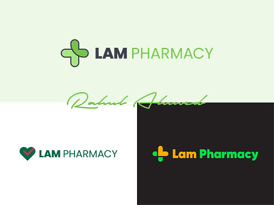 Lam Pharmacy logo concepts. bangladesh branding design graphic design illustration logo logo design vector