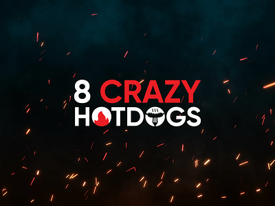 8 Crazy Hotdogs Logo