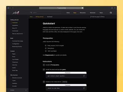 Redesign: Jekyll website product design ui ux web design website