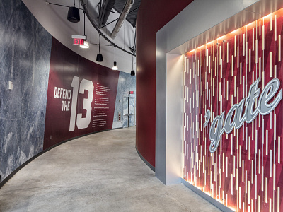 Colgate University – Build 3d branding design environmental graphic design