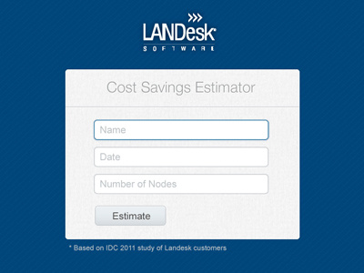 LanDesk Forms estimator forms landesk technology ui
