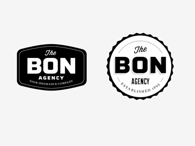 Bon Logo Concepts emblem logo seals vintage