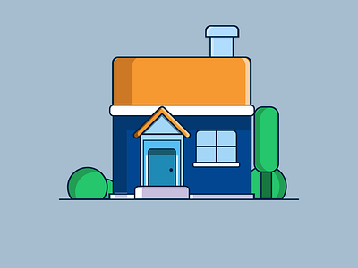 home flat vector