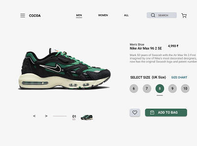 Online Shopping graphic design nike nike product page online shopping product page shoe shopping sneaker product page uiux design