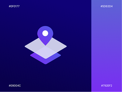 AR logo app ar ar colors branding design gradient location logo map pin mobile purple ui ux uxui design