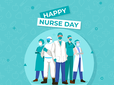 Happy Nurses Day 2020 design illustration