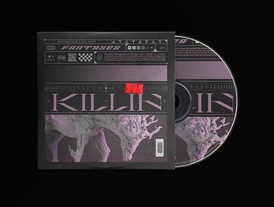 KILLIN | Album Cover Art album cover branding graphic design photoshop typography