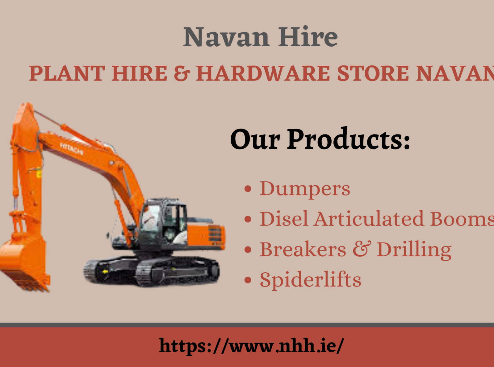 PLANT HIRE & HARDWARE STORE NAVAN by Navan Hire on Dribbble