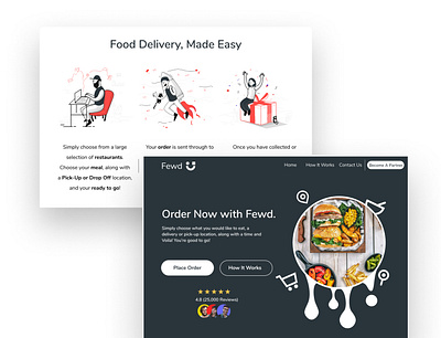 Fewd - Tasty Food Delivery App #Concept branding concept design figma hierarchy illustration logo typography ui vector web design webdesign