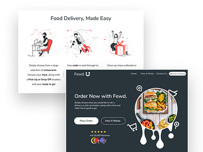 Fewd - Tasty Food Delivery App #Concept