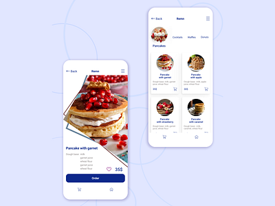 Cafe Remn app design mobile ui