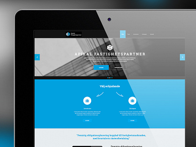 Apikal black blue real estate ui ux webdesign