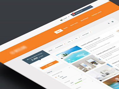 Real Estate Project filter grey listing orange real estate search sorting ui ux webdesign