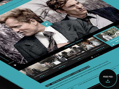 Free PSD Video Player concept freebie navigation player psd tv series ui ux video player