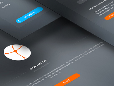 Neuro MS Tablet Application icon interaction ipad medical ms neuron tablet ui ux