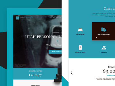 Law firm One Page Design