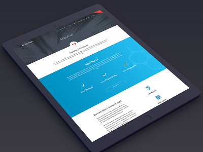 Versa Redesign blue infographics landing page responsive ui ux