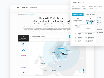 FCF Web App app aviation blue dashboard design infographics map tourism travel ui ux