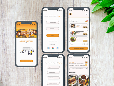 Street Food design ui ux