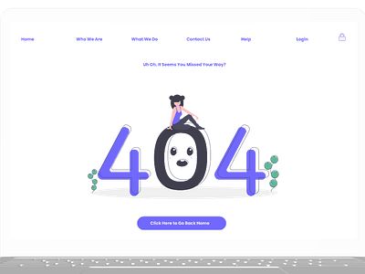 404 Page design ui ux