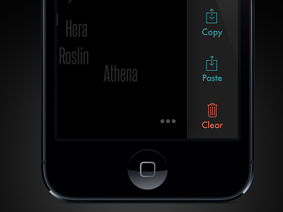 Pinning 1.4 • The Menu interface ios iphone menu