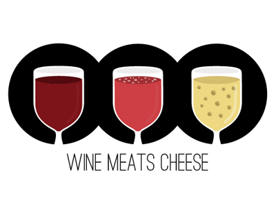 Logo for Wine Meats Cheese logo logo design