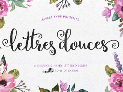 Lettres Douces Hand-lettered Script