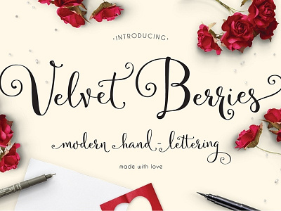 New Look for Valentine's Day calligraphy font fonts hand lettered lettering script sweet type
