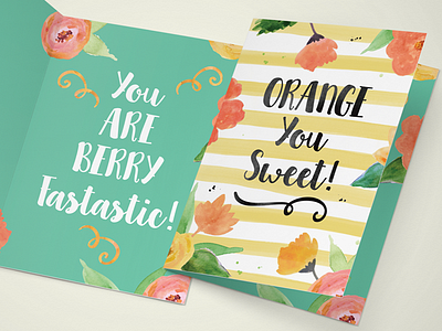 Clementine Greeting Card brush brushed font calligraphy font fonts hand lettered lettering sweet type