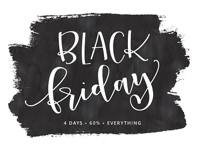 Black Friday! black friday calligraphy fonts lettering sale