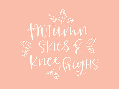 Autumn Lettering calligraphy font fonts hand lettered hand made lettering script type type design typography