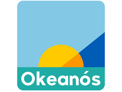 Okeanós Trading Logo branding graphic design logo vector