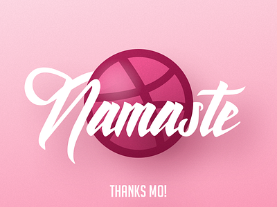 Namaste Dribbble! debut excited namaste