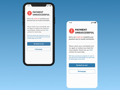 Payment error page designthinking errorpage figma ui ux