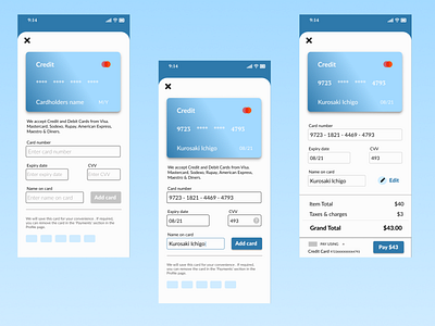 Credit Card Checkout card checkout creditcardcheckout dailyui designthinking figma learndesign motivation payment ui userexperience userinterface ux