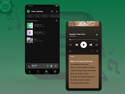 Music Player accessibility dailyui designdaily designer designthinking figma figmadesign learndesign motivation musicplayer problemsolving spotifyredesign uiux userexperience userinterface