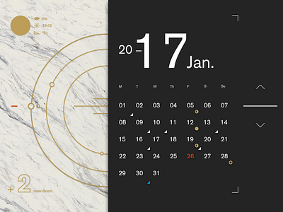 Lunar Calendar akzidenz grotesque calendar its