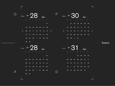 Mars Shuttle Reservations calender reservations space travel