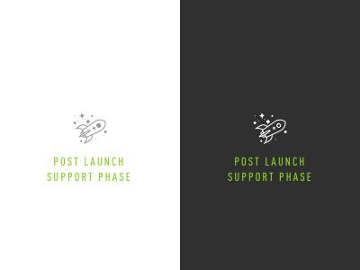 Post Launch Support Phase icon internal process