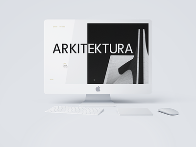 ARKITEKTURA - Home design grid homepage layout minimal recta typography